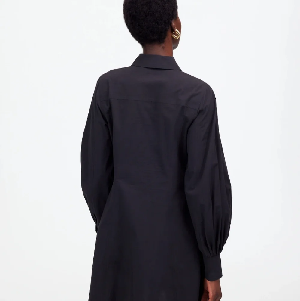 Madewell Long Sleeve Mini Shirtdress Poplin MV025 NWT Size 16 - Picture 3 of 8